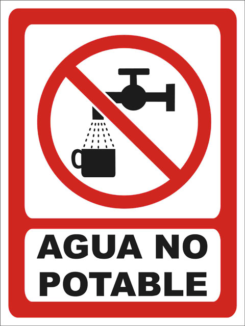 agua no potable